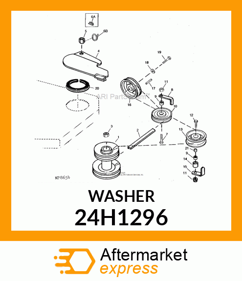 WASHER, METALLIC, ROUND HOLE 24H1296