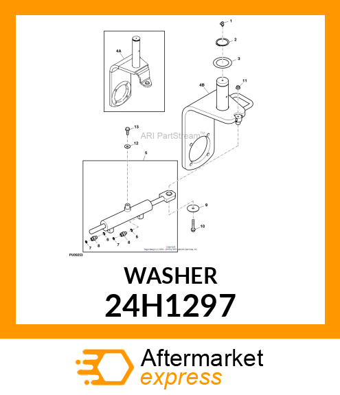 WASHER, METALLIC, ROUND HOLE 24H1297