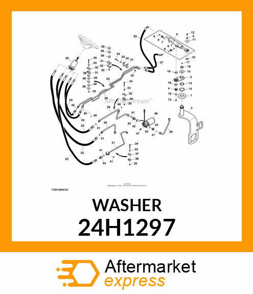 WASHER, METALLIC, ROUND HOLE 24H1297