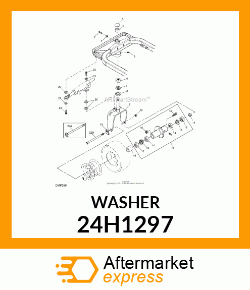 WASHER, METALLIC, ROUND HOLE 24H1297