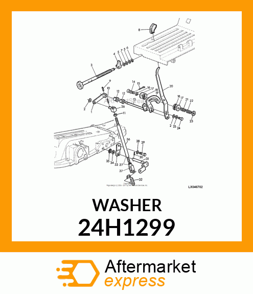 WASHER, METALLIC, ROUND HOLE 24H1299