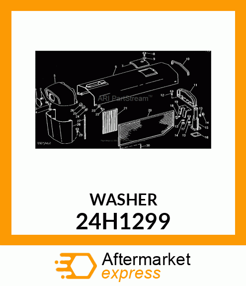 WASHER, METALLIC, ROUND HOLE 24H1299