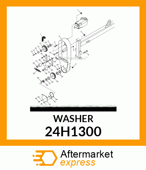 WASHER, METALLIC, ROUND HOLE 24H1300