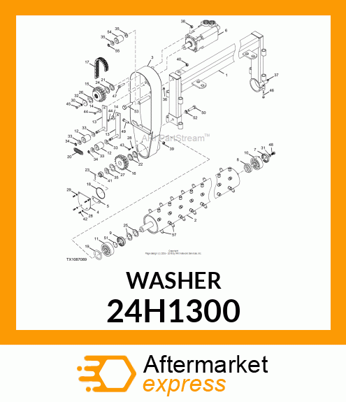 WASHER, METALLIC, ROUND HOLE 24H1300