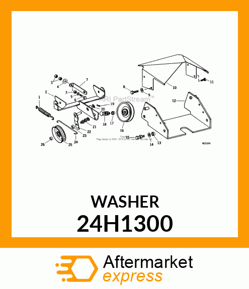 WASHER, METALLIC, ROUND HOLE 24H1300