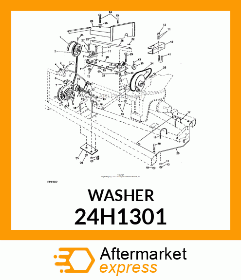 WASHER, METALLIC, ROUND HOLE 24H1301