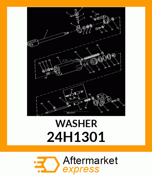 WASHER, METALLIC, ROUND HOLE 24H1301