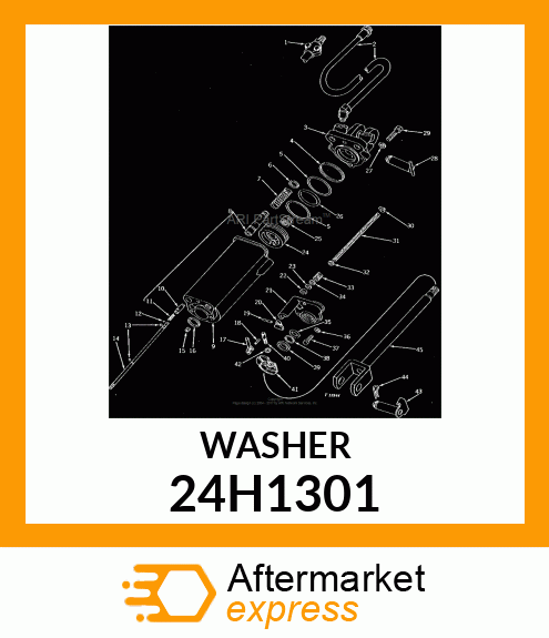 WASHER, METALLIC, ROUND HOLE 24H1301