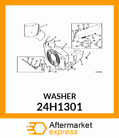 WASHER, METALLIC, ROUND HOLE 24H1301