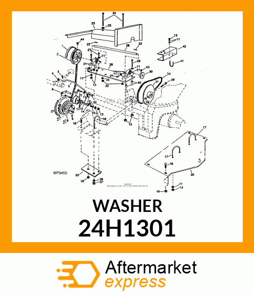 WASHER, METALLIC, ROUND HOLE 24H1301