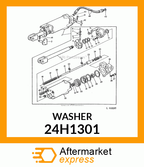 WASHER, METALLIC, ROUND HOLE 24H1301