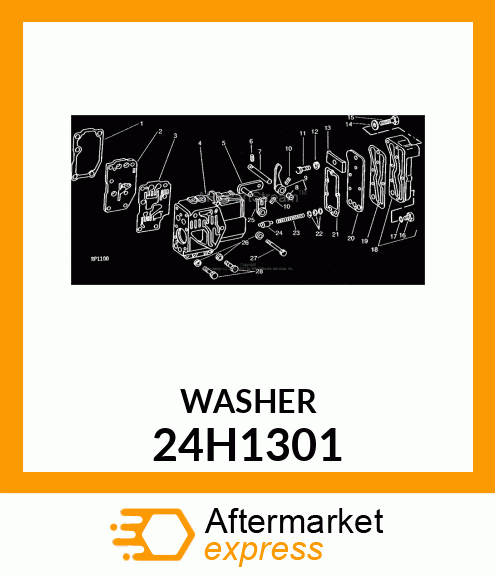 WASHER, METALLIC, ROUND HOLE 24H1301