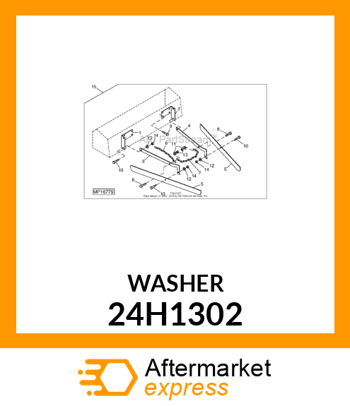 WASHER, METALLIC, ROUND HOLE 24H1302