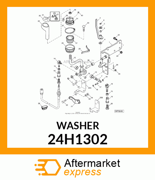 WASHER, METALLIC, ROUND HOLE 24H1302