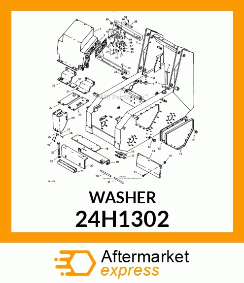 WASHER, METALLIC, ROUND HOLE 24H1302