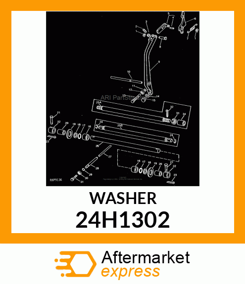 WASHER, METALLIC, ROUND HOLE 24H1302