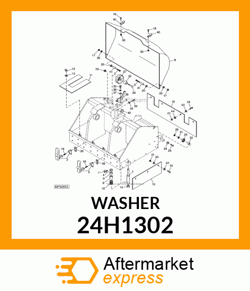 WASHER, METALLIC, ROUND HOLE 24H1302