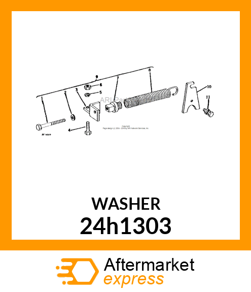 WASHER, METALLIC, ROUND HOLE 24h1303