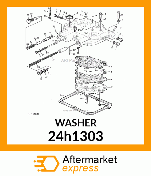 WASHER, METALLIC, ROUND HOLE 24h1303