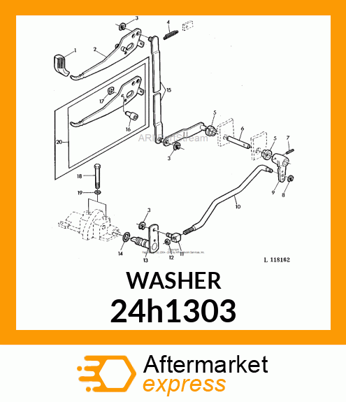 WASHER, METALLIC, ROUND HOLE 24h1303