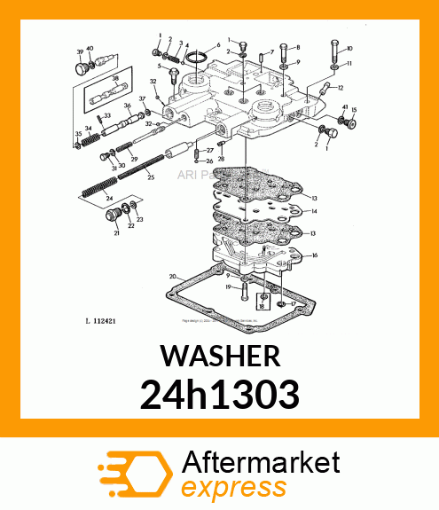 WASHER, METALLIC, ROUND HOLE 24h1303