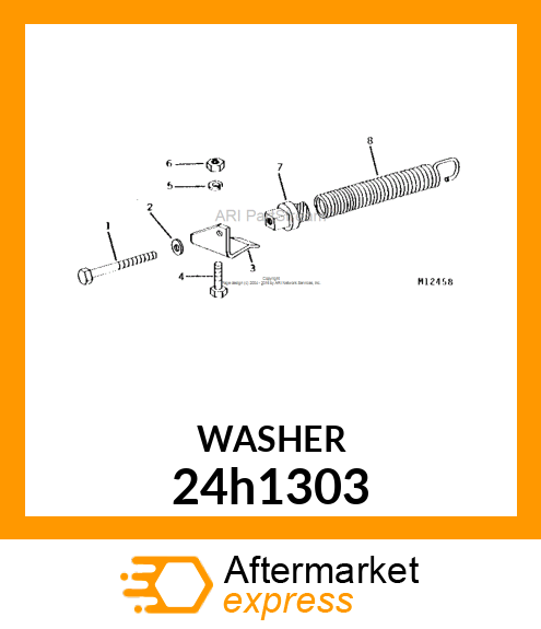 WASHER, METALLIC, ROUND HOLE 24h1303