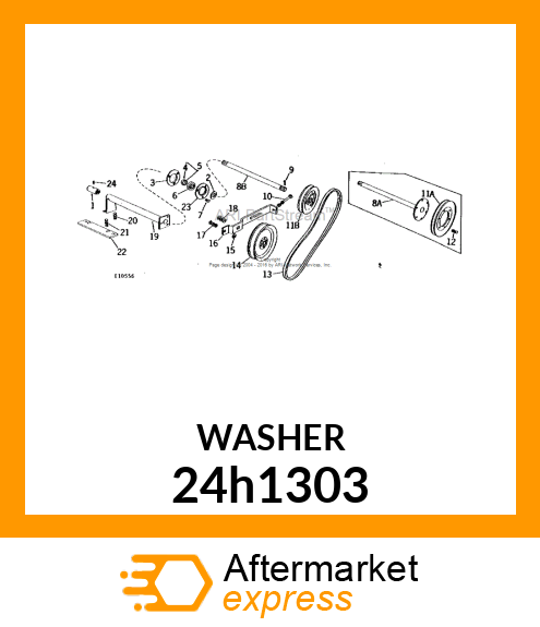 WASHER, METALLIC, ROUND HOLE 24h1303