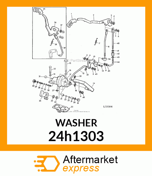 WASHER, METALLIC, ROUND HOLE 24h1303