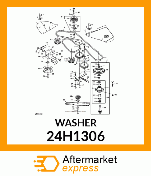 WASHER, METALLIC, ROUND HOLE 24H1306