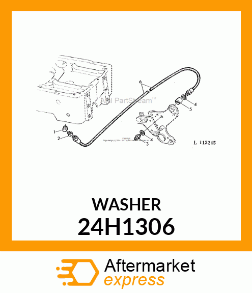 WASHER, METALLIC, ROUND HOLE 24H1306