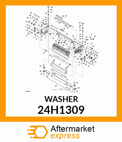 WASHER, METALLIC, ROUND HOLE 24H1309