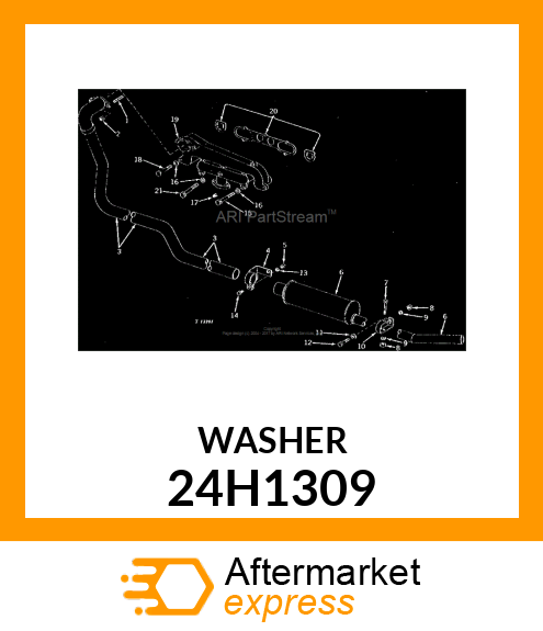 WASHER, METALLIC, ROUND HOLE 24H1309