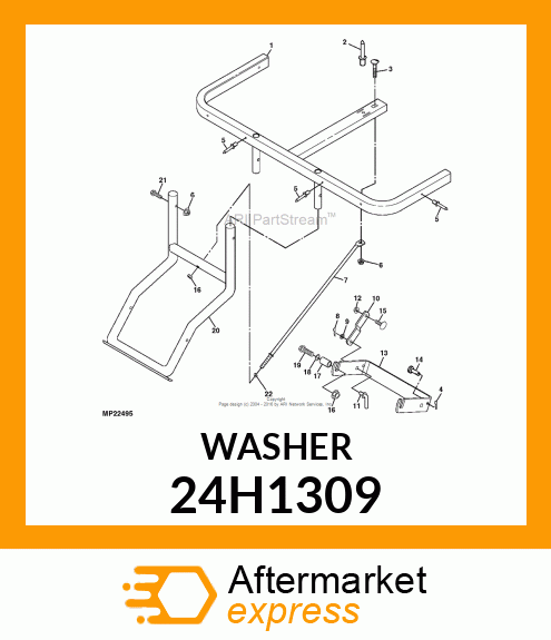 WASHER, METALLIC, ROUND HOLE 24H1309