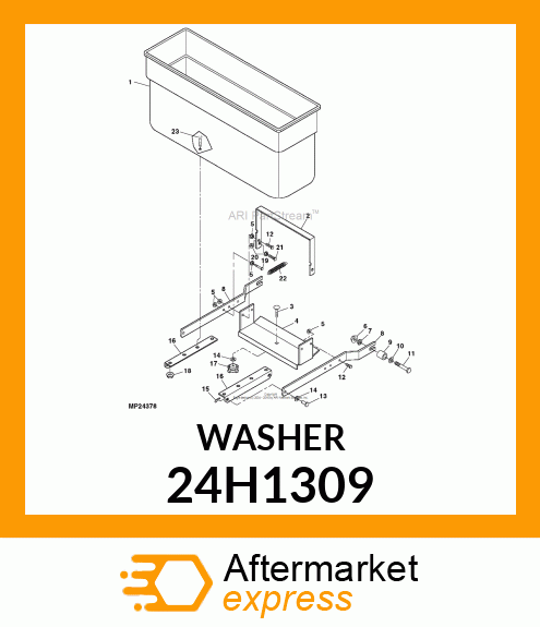 WASHER, METALLIC, ROUND HOLE 24H1309