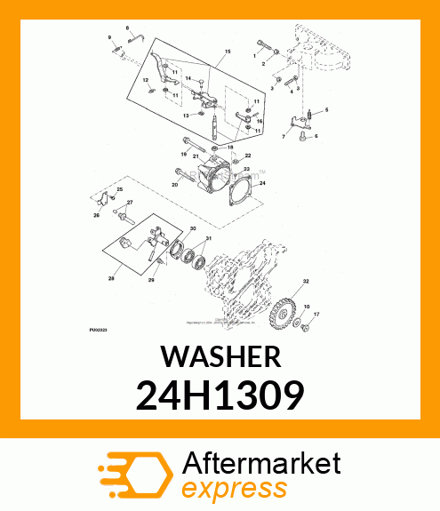 WASHER, METALLIC, ROUND HOLE 24H1309