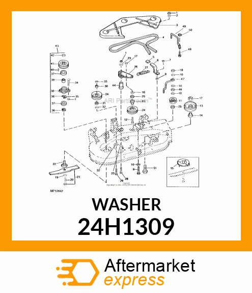 WASHER, METALLIC, ROUND HOLE 24H1309