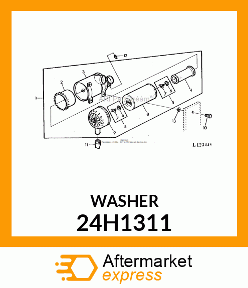 WASHER, METALLIC, ROUND HOLE 24H1311