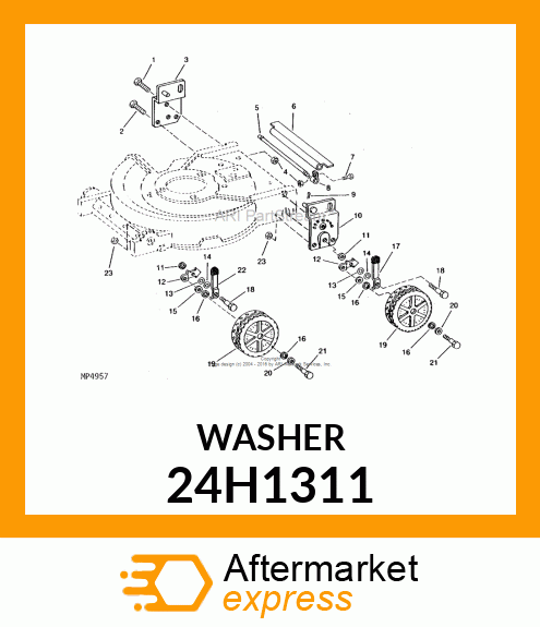 WASHER, METALLIC, ROUND HOLE 24H1311