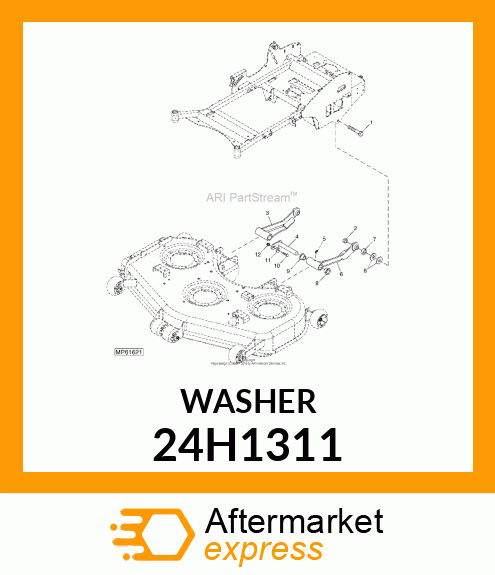 WASHER, METALLIC, ROUND HOLE 24H1311