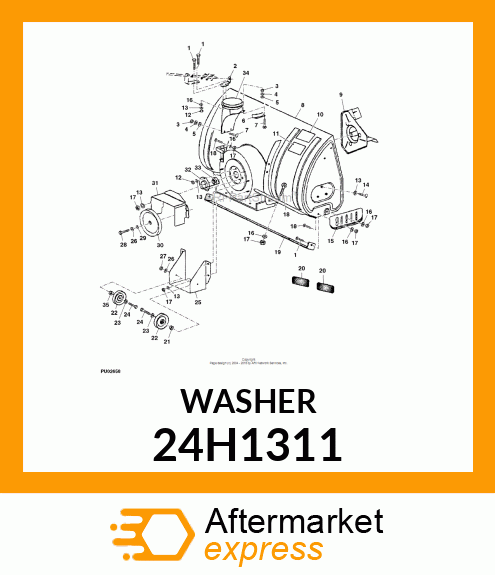 WASHER, METALLIC, ROUND HOLE 24H1311