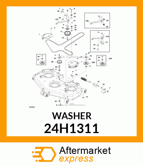 WASHER, METALLIC, ROUND HOLE 24H1311