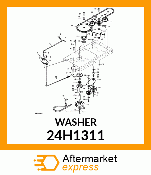 WASHER, METALLIC, ROUND HOLE 24H1311