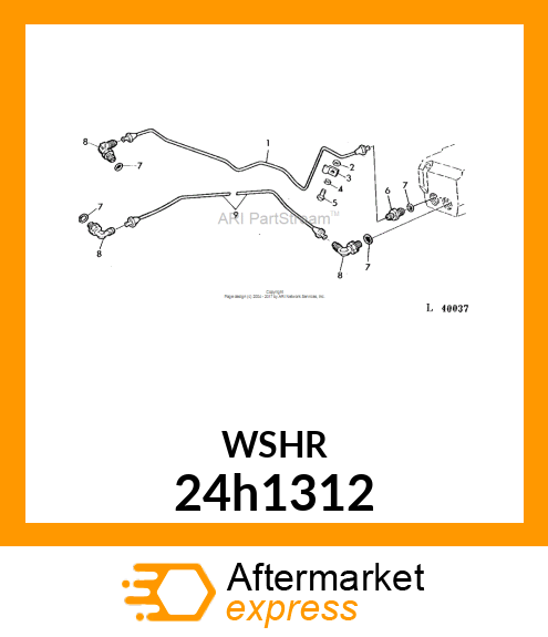 WASHER, METALLIC, ROUND HOLE 24h1312