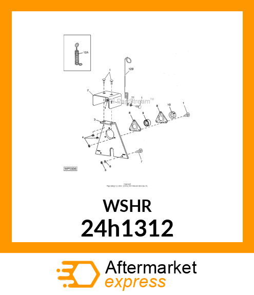 WASHER, METALLIC, ROUND HOLE 24h1312