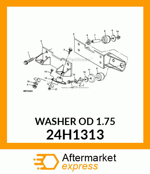 WASHER, METALLIC, ROUND HOLE 24H1313