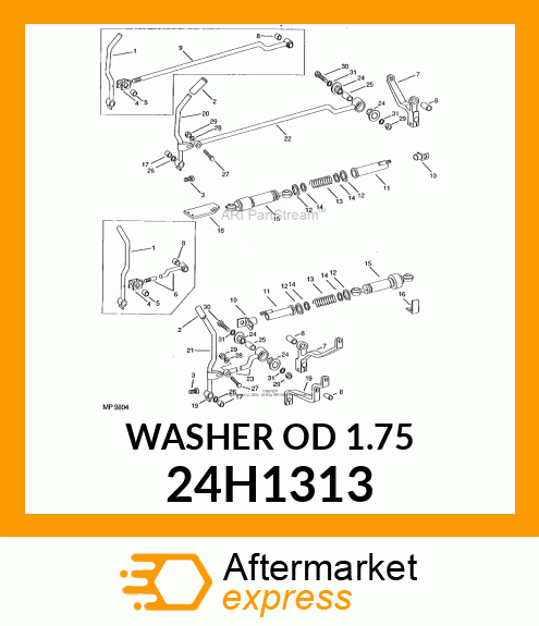 WASHER, METALLIC, ROUND HOLE 24H1313