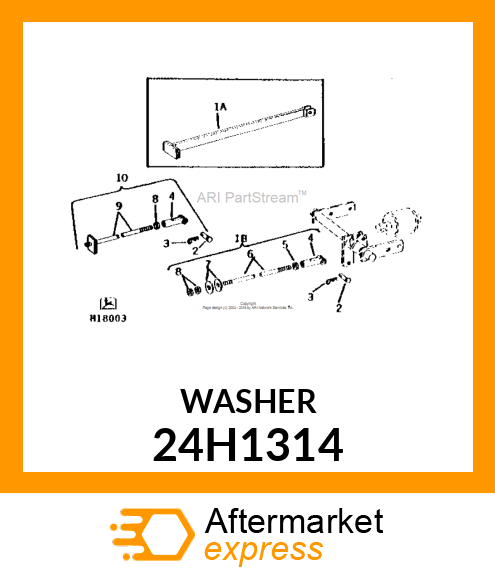 WASHER, METALLIC, ROUND HOLE 24H1314