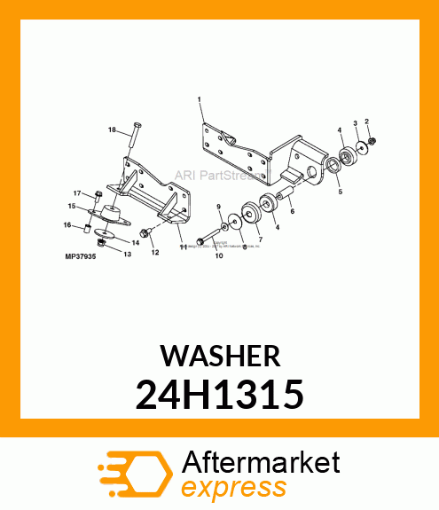 WASHER, METALLIC, ROUND HOLE 24H1315