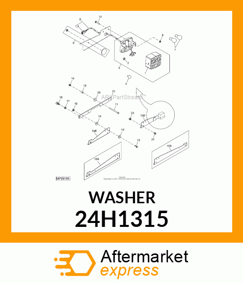 WASHER, METALLIC, ROUND HOLE 24H1315