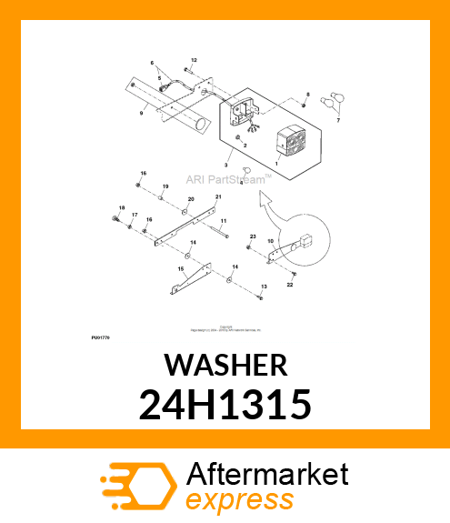 WASHER, METALLIC, ROUND HOLE 24H1315